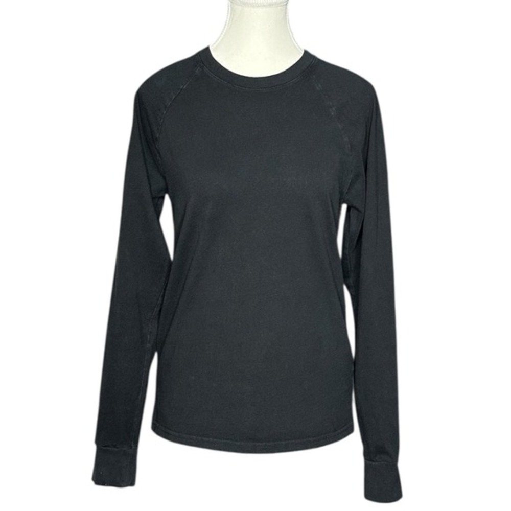 Everlane Womens Black Long Sleeve Raglan Cotton‎ T-Shirt Womens XS